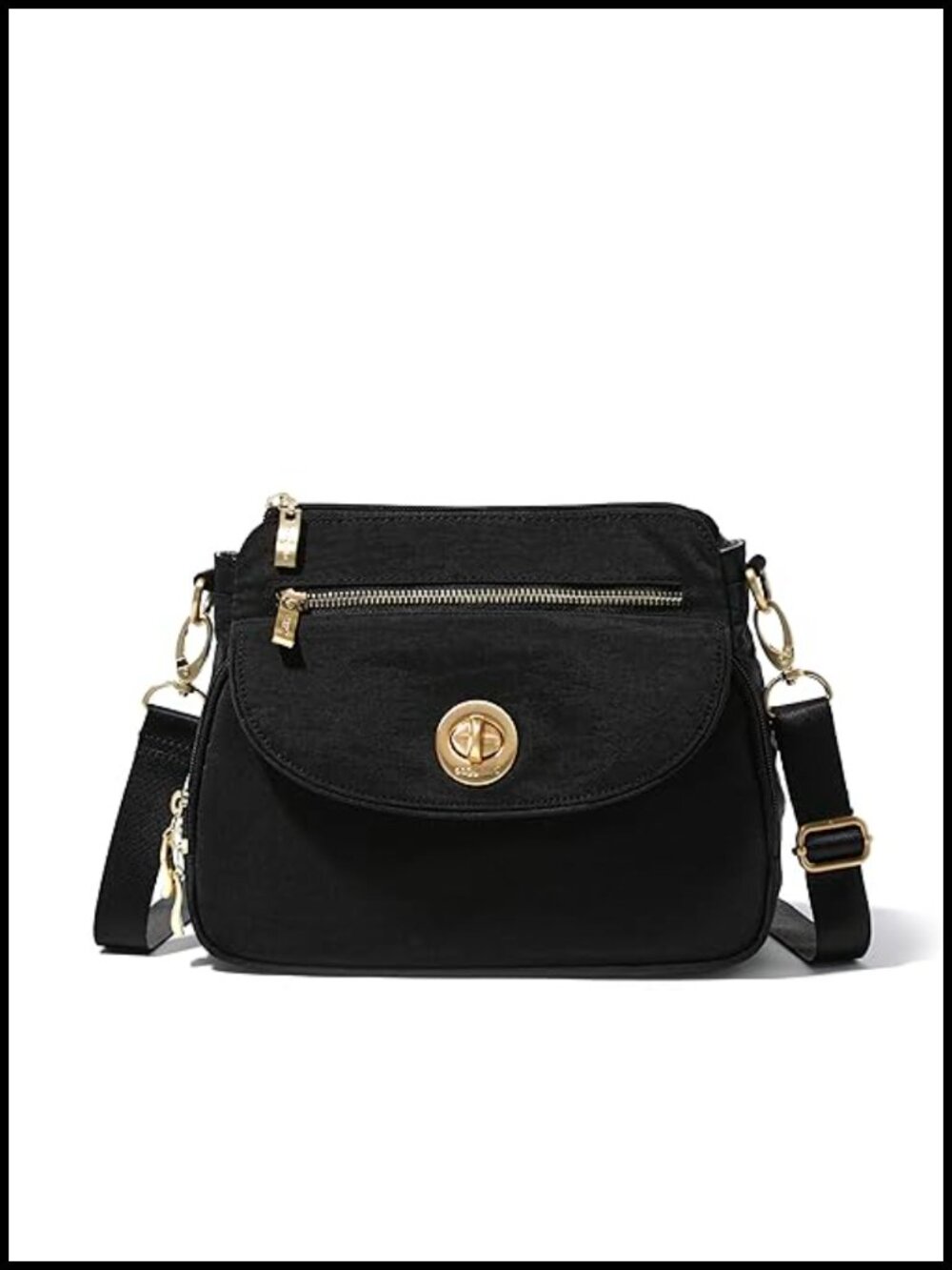 Lightweight Water-Resistant Crossbody Bag with RFID Adjustable Strap